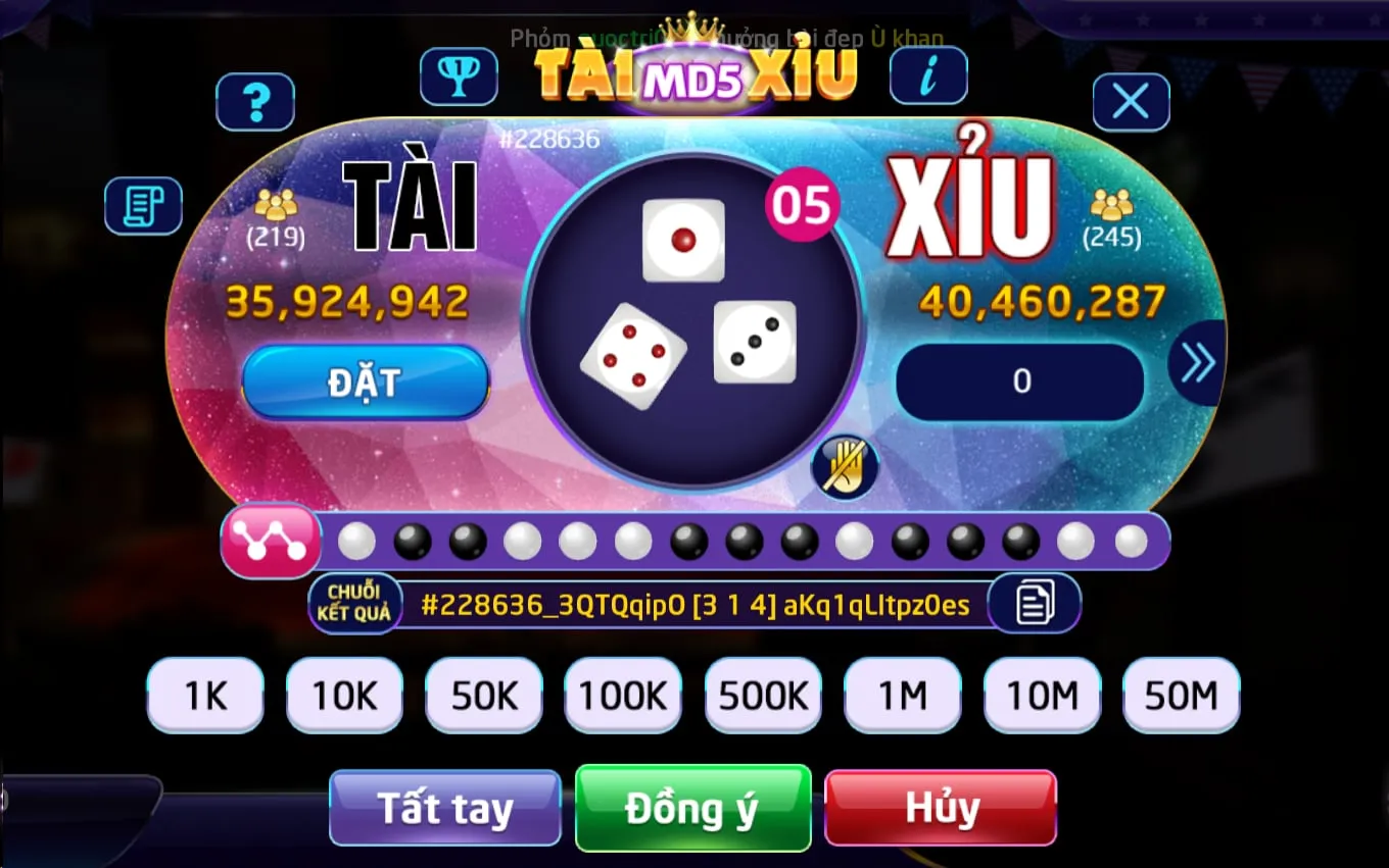 Tai Xiu MD5 tai May88 5